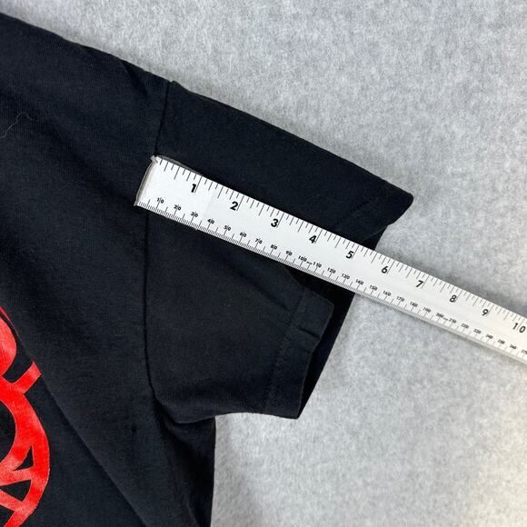 Vintage Y2K Radiohead Rare Kid A Concert Shirt Black Large Band Logo Graphic Tee - Picture 6 of 10